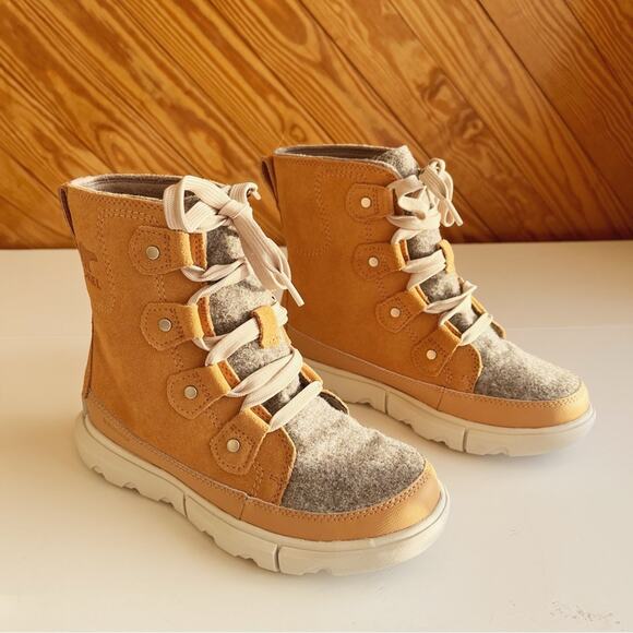 SOREL Explorer II Next Joan Boot Waterproof Tawny Buff Moonstone - Picture 8 of 12